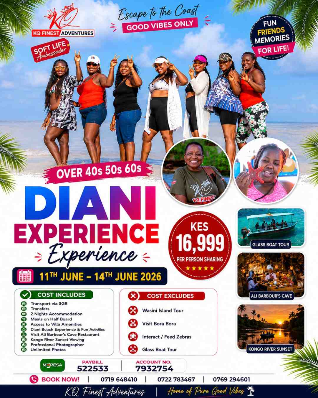OVER 40S,50S,60S DIANI EXPERIENCE 